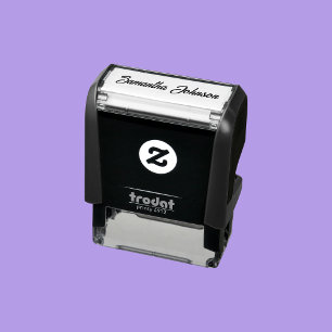 Tampon Auto-encreur Modèle de nom de script de signature simple