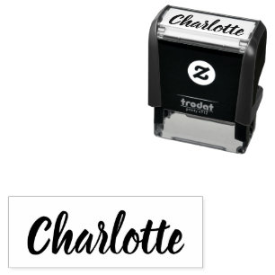 Tampon Auto-encreur Modèle de prénom de signature cursive