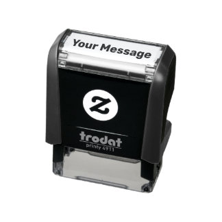 Tampon Auto-encreur Modèle de texte de message simple