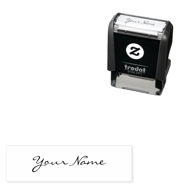 Tampon Auto-encreur Modern Handwritten Signature Stylish Script (En situation)