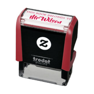 Tampon Auto-encreur Modifier Ce Livre Appartient Au Script De Plaque D