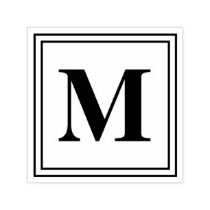 Tampon Auto-encreur Monogramme 1,5"x1,5"