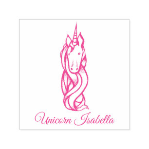 Tampon Auto-encreur Monogramme de mignonne magique I Personnalisé Unic