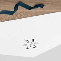 Monogramme de nom classique