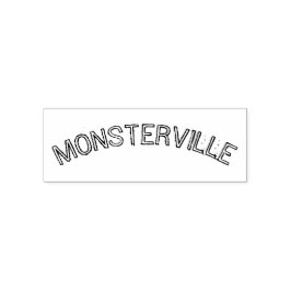 Tampon Auto-encreur " MONSTERVILLE " Halloween mots auto-encre timbre