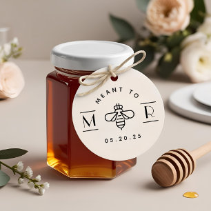 Tampon Auto-encreur Motif moderne pour Bee Honey Mariage Faveur