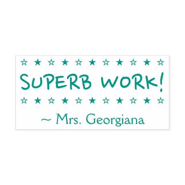 Tampon Auto-encreur Motivant "SUPERBE TRAVAIL !" Timbre en caoutchouc  (Design)
