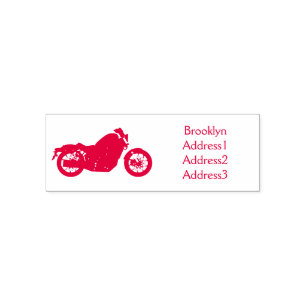 Tampon Auto-encreur moto de style croiseur cool