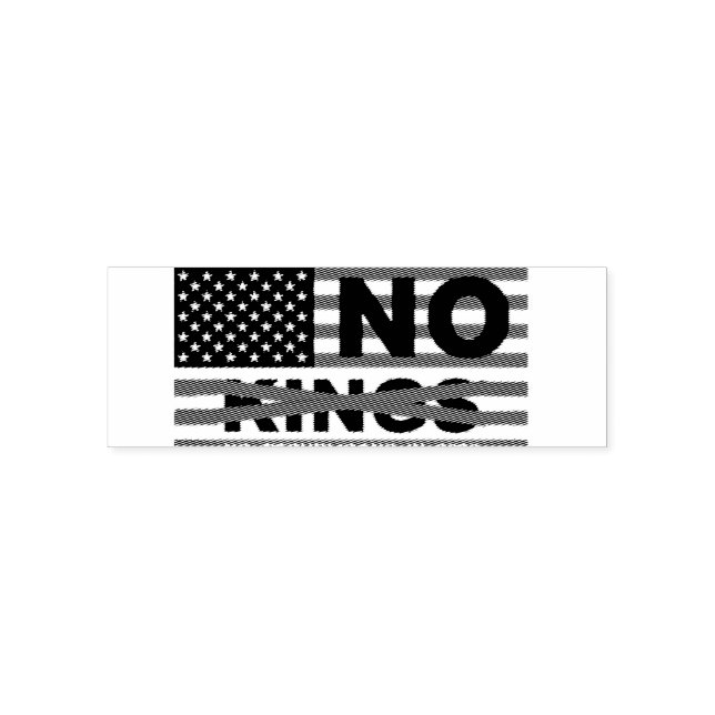 TAMPON AUTO-ENCREUR  NO KINGS  (Design)