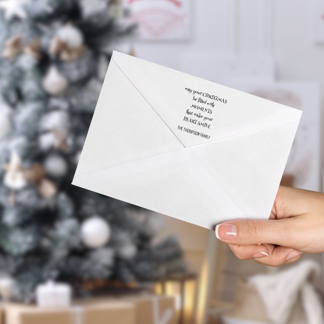 Tampon Auto-encreur Noël cosy Dire le nom Artsy Typographie (Self inking rubber stamp with choice of ink Colors )