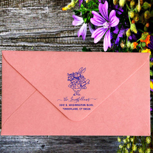 Tampon Auto-encreur Nom de famille de script personnalisé Adresse de r