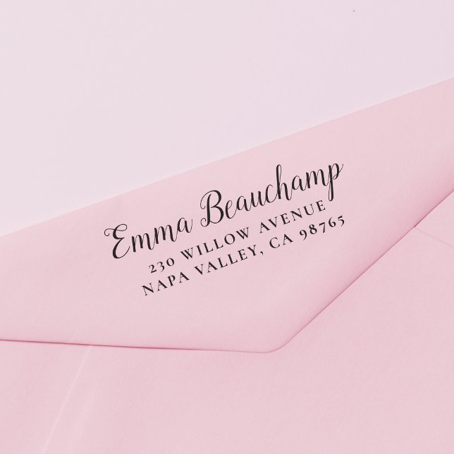 Tampon Auto-encreur Nom du script et votre adresse (Stamp Mock-up)