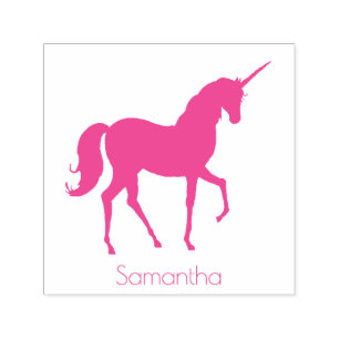 Tampon Auto-encreur Nom personnalisé Unicorn