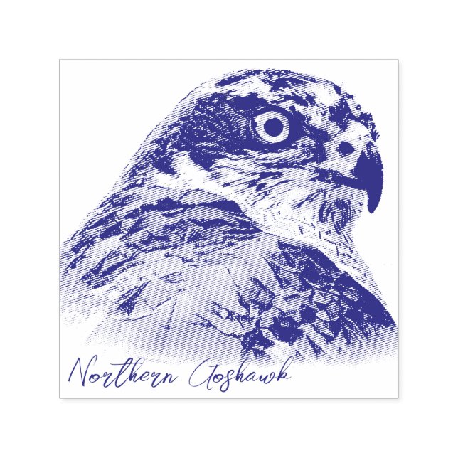 Tampon Auto-encreur Northern Goshawk (Design)