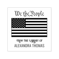 Nous le peuple USA Drapeau américain Bibliothèque 
