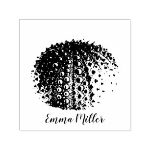 Tampon Auto-encreur Ocean Art Sea Urchin Signature personnalisée