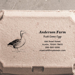 Tampon Auto-encreur OEufs d'oie de ferme Adresse de retour