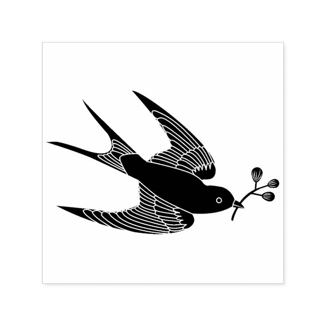 Tampon Auto-encreur Oiseau avec Timbre Sprig (Design)
