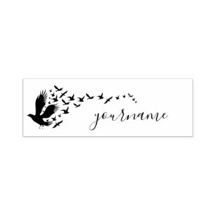Tampon Auto-encreur Oiseaux volants liberté