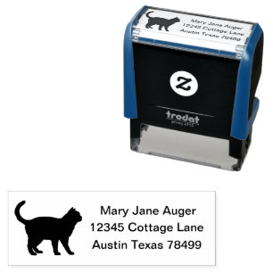 Tampon Auto-encreur Ojos Azules Cat Personnalisé