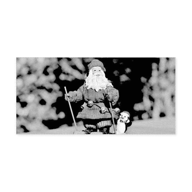 Tampon Auto-encreur Ornement du père noël (Design)