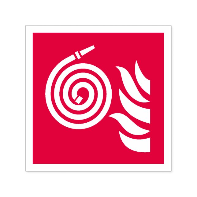 Tampon Auto-encreur Panneau de sécurité du tuyau d'incendie (Design)