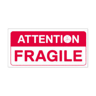 Tampon Auto-encreur Panneaux Fragile Manipuler avec soin Auto-encreur