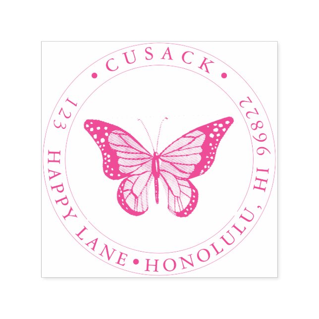 Tampon Auto-encreur Papillon Monarque PixDezines (Design)