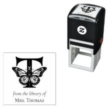 Papillon Monogramme Lettre T De la bibliothèque de