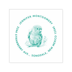 Tampon Auto-encreur Parrot - mignonne Baby Bird Adresse