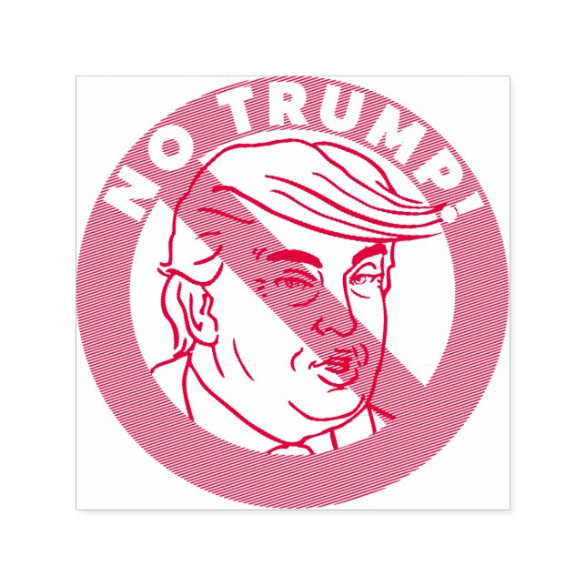 Tampon Auto-encreur Pas de timbre de Trump auto-alimenté (Design)