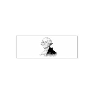 Tampon Auto-encreur Peinture vintage de portrait de George Washington