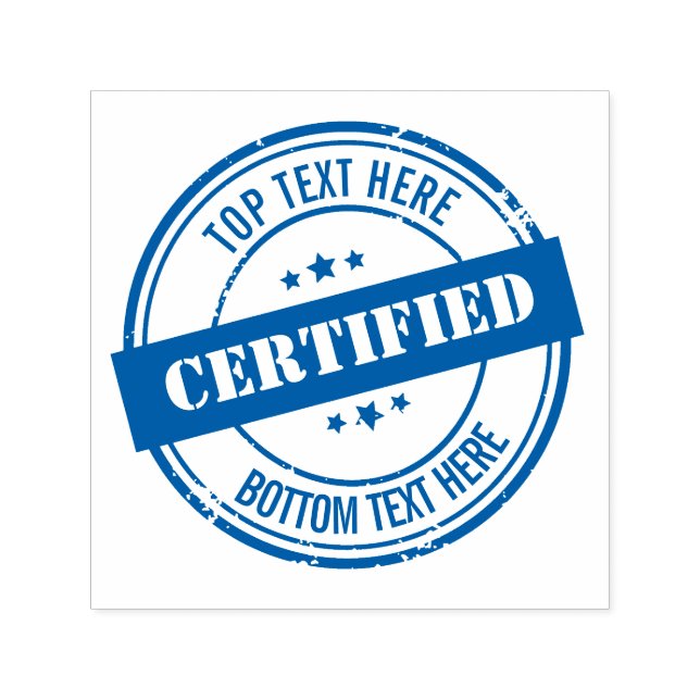 Tampon Auto-encreur Personnaliser l'estampille certifiée personnalisée (Design)