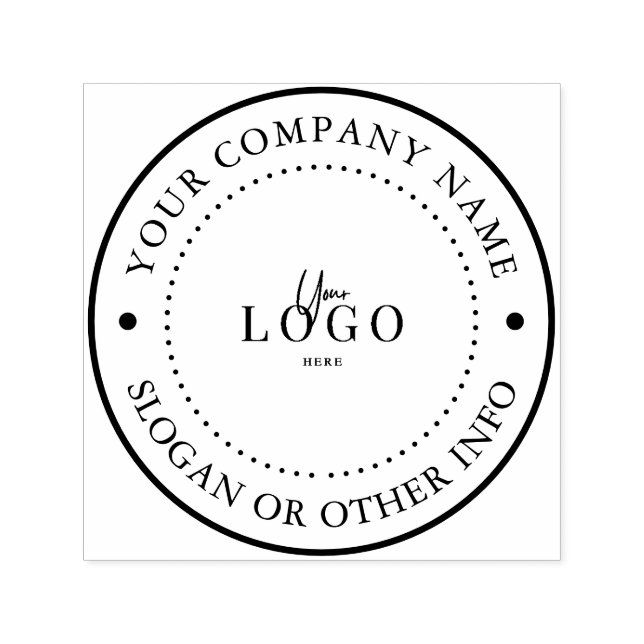 Tampon Auto-encreur Personnalisez votre logo d'entreprise (Design)