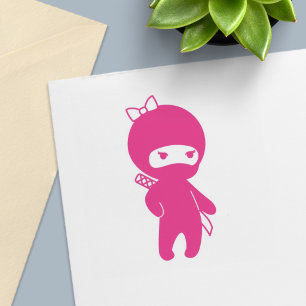 Tampon Auto-encreur Petite fille ninja