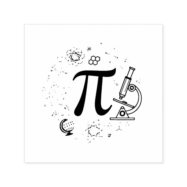 Tampon Auto-encreur Pi Enthousiaste (Design)