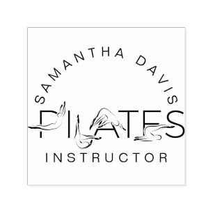 Tampon Auto-encreur Pilates Pots dans Pilates Word