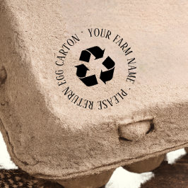 Tampon Auto-encreur Please Retrun Egg carton Self Inking Rubber Stamp