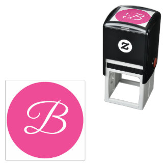 Tampon Auto-encreur Police Serif Monogramme Lettre Texte Auto-encreur