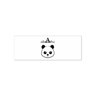 Tampon Auto-encreur Porte-panda coutume Monogramme