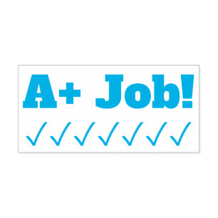 Tampon Auto-encreur Positif "A+ Job !" Témoignage de l'enseignant Timb