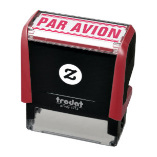 TAMPON AUTO-ENCREUR  POSTE PAR AVION COURRIEL AUTO-INKING