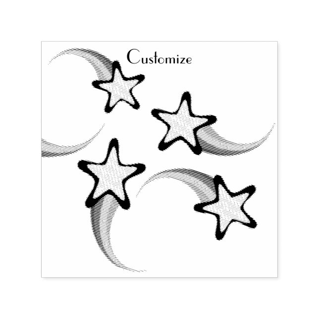 Tampon Auto-encreur Rainbow Shooting Stars Thunder_Cove (Design)