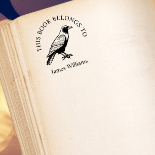 Tampon Auto-encreur Raven Ce Livre Appartient À Un Timbre De Livre Per