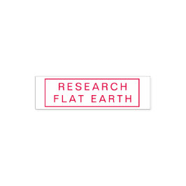 TAMPON AUTO-ENCREUR RECHERCHE EARTH PLAT EARTH RED INK STAMP