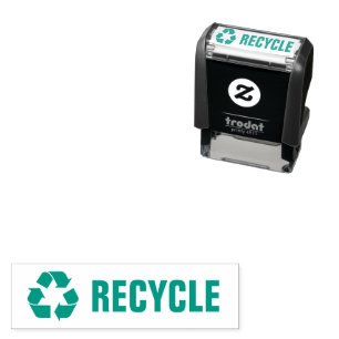 Tampon Auto-encreur Recycler Symbole auto-encre en caoutchouc Timbre