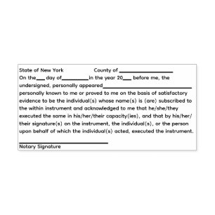 Tampon Auto-encreur Remerciements du notaire de New York
