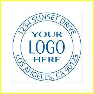 Tampon Auto-encreur Remplacement de logo simple et texte personnalisab