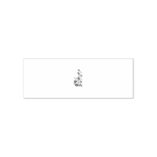 Tampon Auto-encreur Rose Madder, design floral Thunderbird