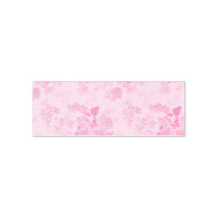 Tampon Auto-encreur Rose Pâle Aquarelle – Design Élégant Rosé